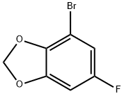 4-溴-6-氟苯并[D][1,3]二氧杂环戊烯,1427395-88-7,结构式