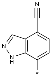 7-氟-1H-吲唑-4-腈,1427396-18-6,结构式