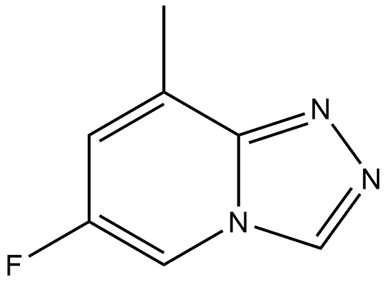 6-氟-8-甲基-[1,2,4]三唑并[4,3-A]吡啶,1427396-33-5,结构式