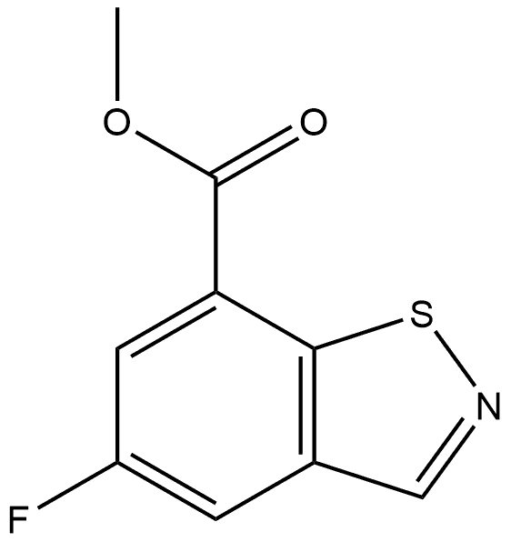 methyl 5-fluorobenzo[d]isothiazole-7-carboxylate Structure