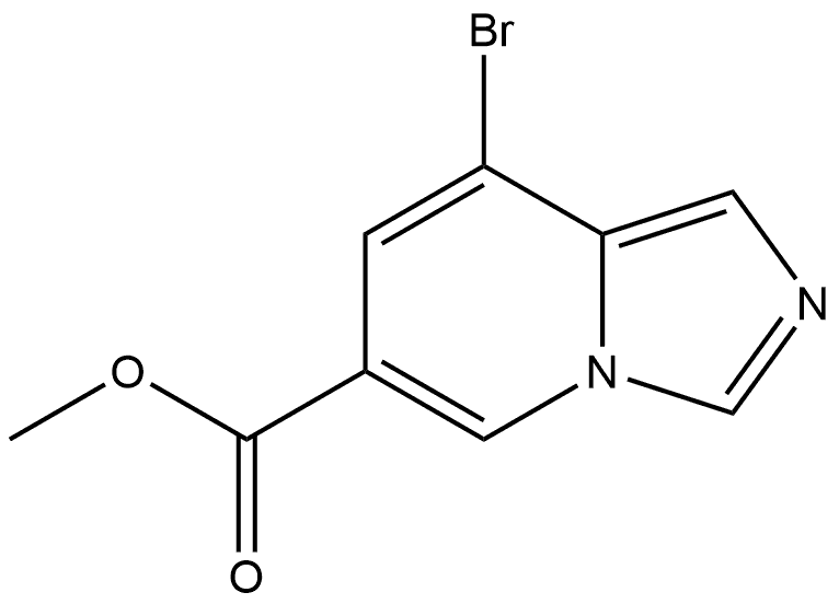 Methyl 8-bromoimidazo[1,5-a]pyridine-6-carboxylate 化学構造式
