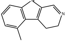 3H-Pyrido[3,4-b]indole, 4,9-dihydro-5-methyl- 结构式