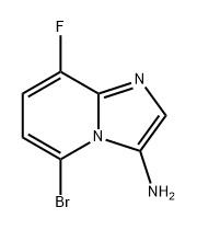 5-bromo-8-fluoroimidazo[1,2-a]pyridin-3-amine 结构式