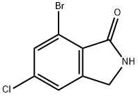 1H-Isoindol-1-one, 7-bromo-5-chloro-2,3-dihydro- 化学構造式