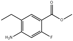 Methyl 4-amino-5-ethyl-2-fluorobenzoate 化学構造式