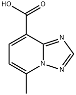 [1,2,4]Triazolo[1,5-a]pyridine-8-carboxylic acid, 5-methyl- 化学構造式