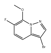 Pyrazolo[1,5-a]pyridine, 3-bromo-6-fluoro-7-methoxy- Struktur