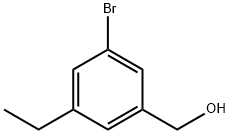 3-溴-5-乙基苄醇 结构式