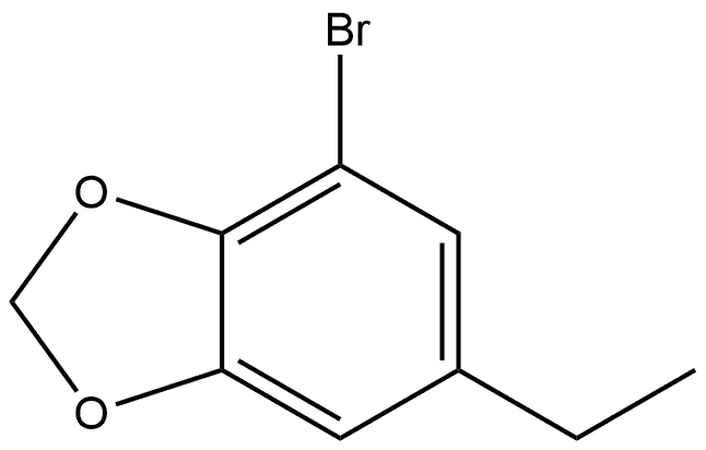 4-Bromo-6-ethyl-1,3-benzodioxole Structure