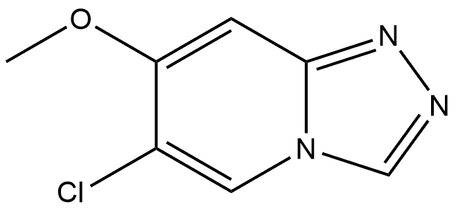 6-氯-7-甲氧基-[1,2,4]三唑并[4,3-A]吡啶 结构式
