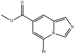 Imidazo[1,5-a]pyridine-7-carboxylic acid, 5-bromo-, methyl ester Structure