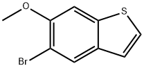 Benzo[b]thiophene, 5-bromo-6-methoxy- Structure