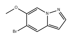 Pyrazolo[1,5-a]pyridine, 5-bromo-6-methoxy- Struktur