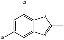 5-Bromo-7-chloro-2-methylbenzo[d]thiazole Struktur