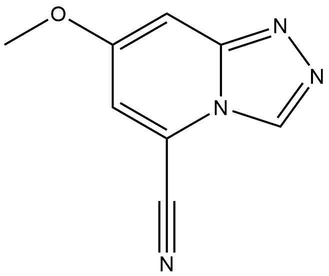 7-甲氧基-[1,2,4]三唑并[4,3-A]吡啶-5-甲腈 结构式
