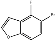 Benzofuran, 5-bromo-4-fluoro-,1427446-90-9,结构式
