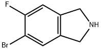 5-溴-6-氟异二氢吲哚 结构式