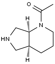 1-[(4aS,7aS)-Octahydro-1H-pyrrolo[3,4-b]pyridin-1-yl]ethanone Struktur