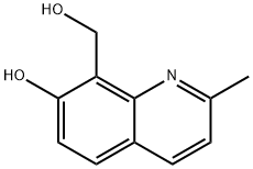 8-Quinolinemethanol, 7-hydroxy-2-methyl- Structure