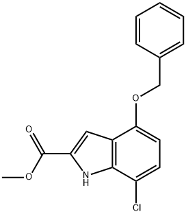 methyl 4-(benzyloxy)-7-chloro-1H-indole-2-carboxylate,1427571-15-0,结构式