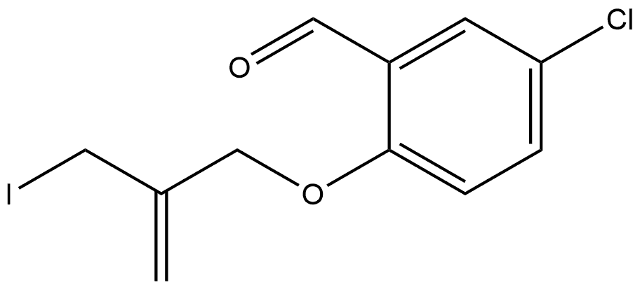 5-Chloro-2-[[2-(iodomethyl)allyl]oxy]benzaldehyde Structure