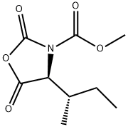 3-OXAZOLIDINECARBOXYLIC ACID, 4-[(1S)-1-METHYLPROPYL]-2,5-DIOXO-, METHYL ESTER, (4S)- 结构式
