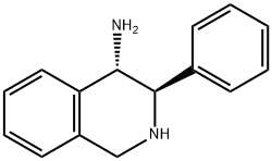 Trans-3-phenyl-1,2,3,4-tetrahydroisoquinolin-4-amine 结构式