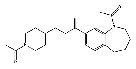 1-Propanone, 3-(1-acetyl-4-piperidinyl)-1-(1-acetyl-2,3,4,5-tetrahydro-1H-1-benzazepin-8-yl)-