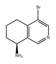 (S)-4-溴-5,6,7,8-四氢异喹啉-8-胺,1428651-99-3,结构式