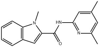 N-(4,6-Dimethylpyridin-2-yl)-1-methyl-1H-indole-2-carboxamide Structure