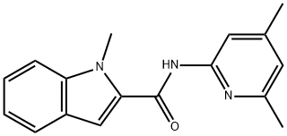 N-(4,6-Dimethylpyridin-2-yl)-1-methyl-1H-indole-2-carboxamide Struktur