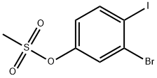 Phenol, 3-bromo-4-iodo-, 1-methanesulfonate Struktur