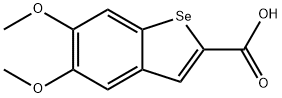 Benzo[b]selenophene-2-carboxylic acid, 5,6-dimethoxy- 化学構造式