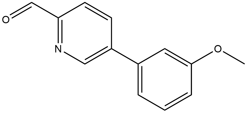 5-(3-Methoxyphenyl)-2-pyridinecarboxaldehyde,1429099-11-5,结构式