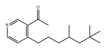 Ethanone, 1-[4-(4,6,6-trimethylheptyl)-3-pyridinyl]-,142918-53-4,结构式