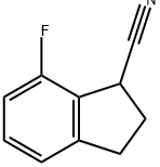 7-fluoro-2,3-dihydro-1H-indene-1-carbonitrile Structure