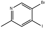 Pyridine, 5-bromo-4-iodo-2-methyl- Struktur