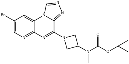 tert-butyl (1-(8-bromopyrido[2,3-e][1,2,4]triazolo[4,3-a]pyrazin-4-yl)azetidin-3-yl)(methyl)carbamate Structure