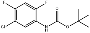 (5-氯-2,4-二氟苯基)氨基甲酸叔丁酯, 1429421-83-9, 结构式
