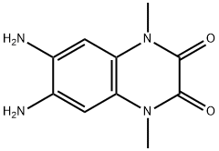 2,?3-?Quinoxalinedione, 6,?7-?diamino-?1,?4-?dihydro-?1,?4-?dimethyl- 化学構造式