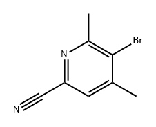 5-溴-4,6-二甲基吡啶腈, 1429510-83-7, 结构式