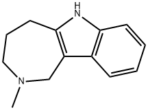 Azepino[4,3-b]indole, 1,2,3,4,5,6-hexahydro-2-methyl- 结构式