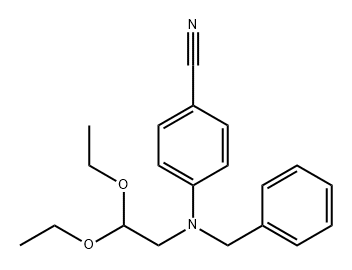Benzonitrile, 4-[(2,2-diethoxyethyl)(phenylmethyl)amino]- Struktur