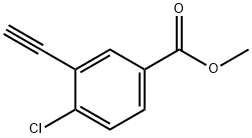 Benzoic acid, 4-chloro-3-ethynyl-, methyl ester Structure