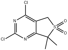 2,4-Dichloro-7,7-dimethyl-5H-thieno[3,4-d]pyrimidine 6,6-dioxide Structure