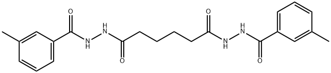 N'1,N'6-bis(3-methylbenzoyl)hexanedihydrazide Structure