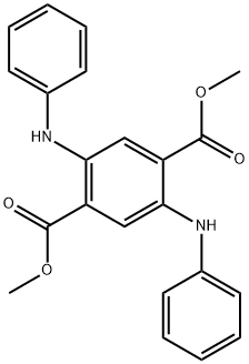 1,4-Benzenedicarboxylic acid, 2,5-bis(phenylamino)-, 1,4-dimethyl ester Struktur