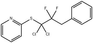 Pyridine, 2-[(1,1-dichloro-2,2-difluoro-3-phenylpropyl)thio]- 结构式