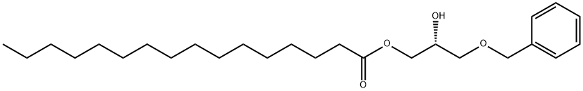 Hexadecanoic acid, 2-hydroxy-3-(phenylmethoxy)propyl ester, (R)- (9CI) Structure