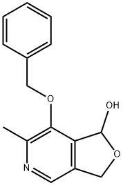 Furo[3,4-c]pyridin-1-ol, 1,3-dihydro-6-methyl-7-(phenylmethoxy)- Struktur